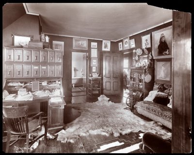 The Office in the Residence of Madame Schumann-Heink, 1906 by Byron Company